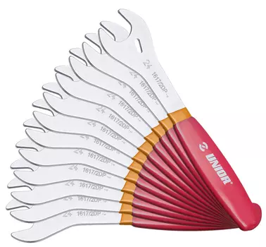 Набор ключей UNIOR, для коничесикх гаек, комплект 12 штук, 1617/2DPCB