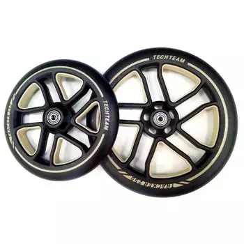 Набор колес для самоката TechTeam, 2 колеса, 250 мм + 200 мм, 4 подшипника ABEC 9, 490039
