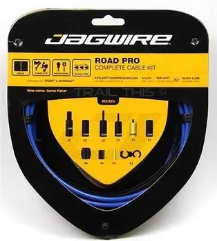 Набор рубашек и тросиков тормоза Jagwire Road Pro Brake Kit, синий, PCK205
