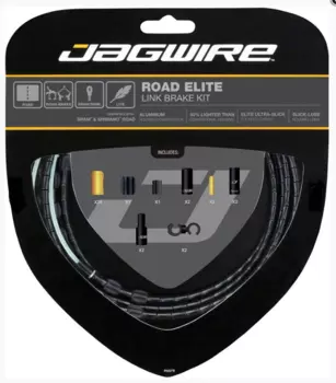 Набор рубашек и тросиков тормоза Jagwire Road Elite Link Brake Kit, Black, RCK700