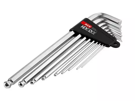 Набор шестигранников KELLYS KLS HEXCODE, 9 штук: 1,5/2/2,5/3/4/5/6/8/10мм, Folding Tool KLS HEXCODE