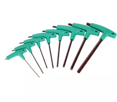 Набор шестигранников Kenli, с Т-образными, с эргономичными нейлоновыми ручками, KL-9701T