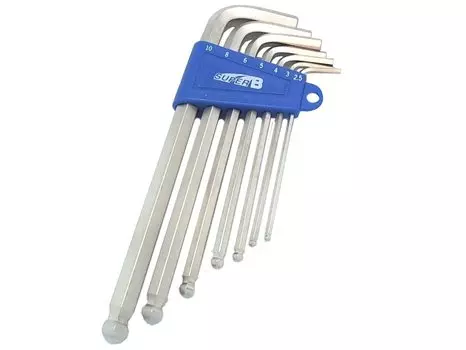 Набор шестигранников SUPER B 7720, 2/2.5/3/4/5/6/8/10 мм, 7720
