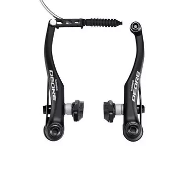 Тормоз велосипедный Shimano LX передний V-brake BR-T610, черный колодки S70C EBRT610FX41SLP