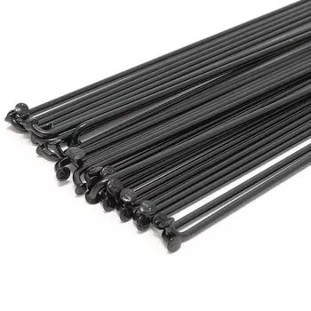 Набор спиц велосипедные Sapim Leader, 254 мм x 14G, с ниппелем, 100 шт, черная, 254 мм-black