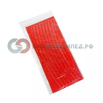 Набор светоотражающих накладок на обод велосипеда, цвет красный, 6 шт. STA 114 red