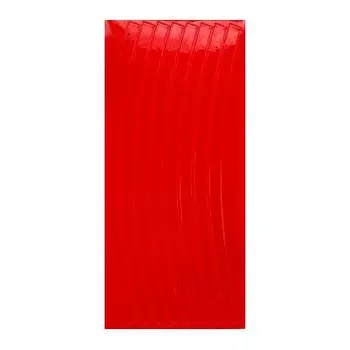 Набор светоотражающих накладок на обод велосипеда Vinca Sport, цвет красный, 6 шт. STA 114 red