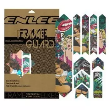 Набор защитных наклеек Enlee FG-20 Color, принт ''цвет'', для рамы, высокопрочная ПВХ плёнка, ARV000258
