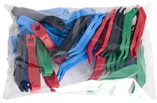 Наборы монтажных лопаток UNIOR, 27 пар, синий/чёрный/зелёный/красный, 1657STR