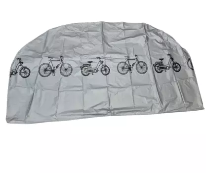Накидка для велосипеда Китай, от дождя, 196х64х110 см, в упаковке, серый