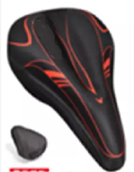 Накладка гелевая на седло Vinca sport, 270*180мм, 200гр, черно/красная, XD 05 black/red