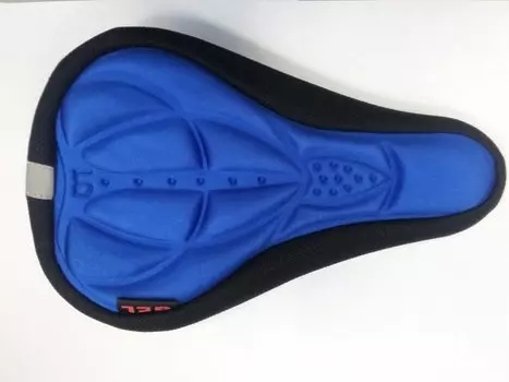 Накладка на седло Vinca Sport XD 10, гелевая, синий, размер 285х175мм, XD 10 Blue