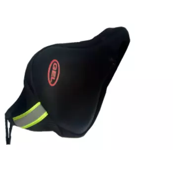 Накладка велосипедная гелевая на седло, Vinca sport XD 08, 280х180мм, светоотражательная полоса.