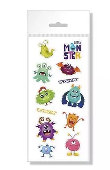 Наклейки TRIX Little Monster, детские, лист 98 х 210 мм, в индивидуальной упаковке, STTX98210LM