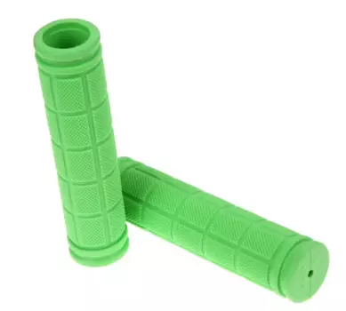 Грипсы велосипедные JOY KIE, комплект, 120мм, резина, зеленый, 4650064230873