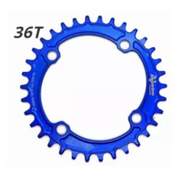 Звезда велосипедная Neutrino, 104bcd, 10/11/12 скоростей, круг, 36t, синий, NC10410R36BL