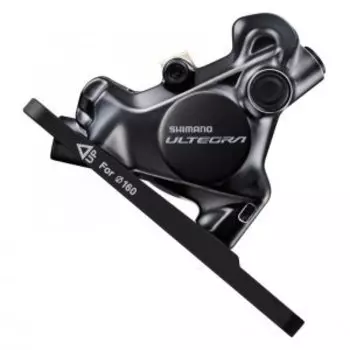 Калипер гидравлический SHIMANO Ultegra R8170, передний, flat mount, адаптер 140/160 мм, колодки L03A, IBRR8170F6RF