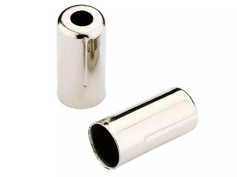 Наконечник JAGWIRE оболочки троса тормозного 5мм, латунь, хромированный, обжимной, BOT115-2D (1 шт )