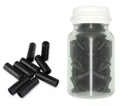 Наконечник оплетки тормоза, d=5х12мм, пластик, 100шт, Brake1Tip