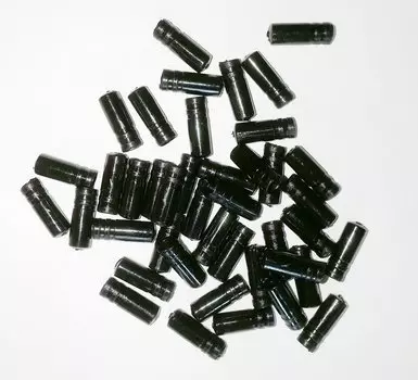 Наконечник рубашки велосипедный SunRace, пластик, 4 мм, 200 шт, черный, OFS10-BT