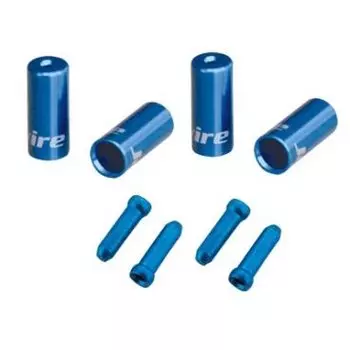 Наконечники JAGWIRE оболочек 10х4,5мм, 6х5мм) и тросов (4 штуки) синие, комплект, CHA099-UJ