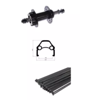 Колесо велосипедное TRIX, 28-29", переднее, алюминий, D2 28-29"black, 11421