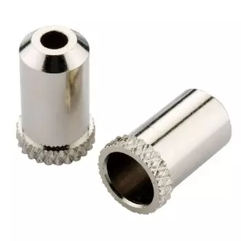 Направляющая с ограничителем JAGWIRE, для тормозной оболочки 5,0мм, хромированная, латунь, 50 штук/упаковка, CHA013