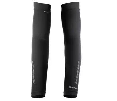 Нарукавники велосипедные Scott AS 10 black, светоотражающие элементы, 247049-0001