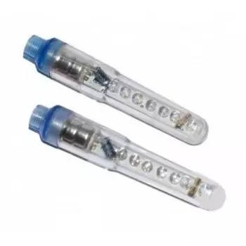 Насадка велосипедная на ниппель, Vinca Sport, 1 диод красный, 1 синий, комплект из 2штук,VL 503