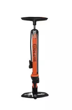 Насос BEE PUMP ручной-напольный, под ниппель AV/FV, с манометром, 38x520мм, алюминий, оранжевый, ZF-030