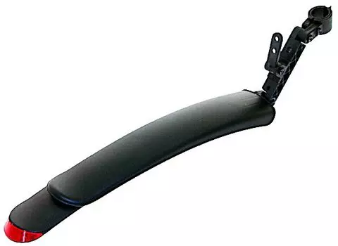 Крыло заднее M-Wave 24-26" широкое, выдвижное, для двухподвесов, черное 6-614098