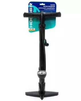 Насос HOGGER ручной-напольный, AV/FV, с манометром, max 160 psi/11 bar, алюминий, черный, GF-35P