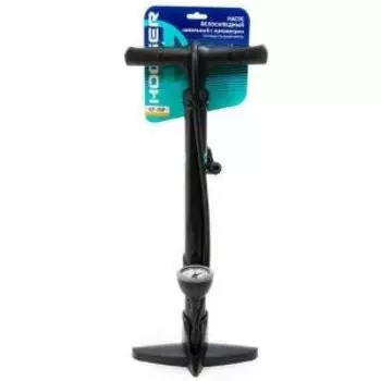 Насос HOGGER ручной-напольный, AV/FV, с манометром, max 160 psi/11 bar, алюминий, черный, GF-35P