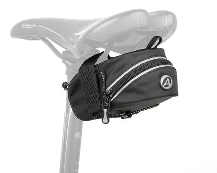Подсумок велосипедный TARPAULIN AUTHOR, под седло A-S381TPN, 1 отдел, влагозащита, V=0.6л, черный, 8