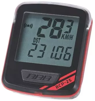 Велокомпьютер BBB NanoBoard, 7 функций, проводной, черный/красный, BCP-25