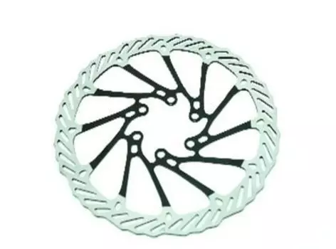 Ротор велосипедный CLARK`S CL-180, 180мм, 6 болтов, нержавеющая сталь, серебристый, 3-431