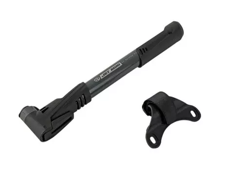 Насос велосипедный AUTHOR AAP Jet Mini Composite, пластик, 120PSI, 250мм, универсальная головка, черный, 8-18101036