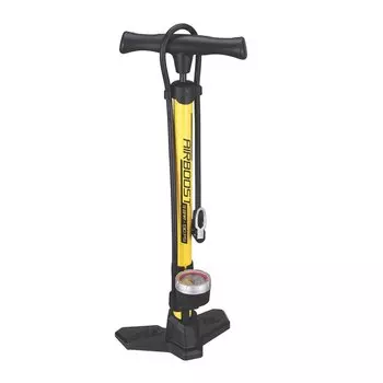 Насос велосипедный BBB AirBoost, напольный, сталь, желтый, BFP-21