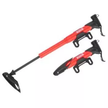 Насос велосипедный GIYO, черно-красный, GP-77