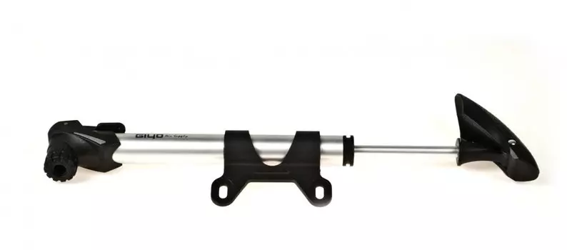 Насос велосипедный GIYO, двойного действия, Мax 120psi, авто/вело ниппель, aлюминиевый корпус, Тайвань, GP 92