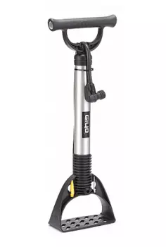 Насос велосипедный Giyo GF-04A, ручной, напольный. алюминий, серый, 320065