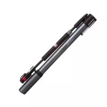 Насос велосипедный GIYO GM-731, с манометром, универсальная головка, с ножным упором, 120PSI, серый, 6-190731