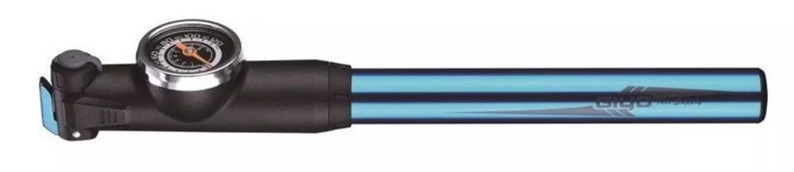 Насос велосипедный Giyo GP-871E, алюминий, манометр, выдвижной шланг, 8 атм/120 psi, AV/FV, GP871E