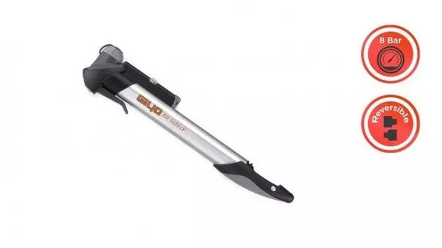 Насос велосипедный Giyo, металл, Т-образная ручка, линейный манометр, GP-781