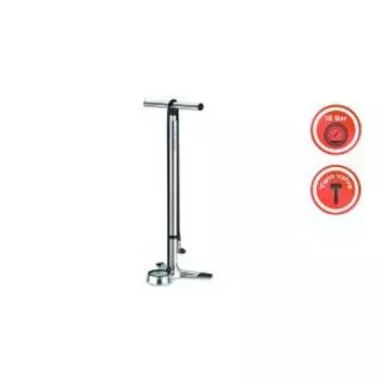 Насос велосипедный Giyo, напольный, металл, 260 PSI, серебряный, GF-15S3