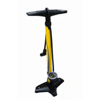 Насос велосипедный GIYO, напольный, с манометром, высокого давления, max 160psi(11атм), двухходовой, GF5525