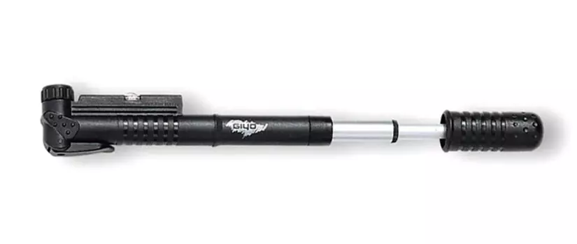 Насос велосипедный Giyo, портативный, авто/вело ниппель, пластик, Black/Silver, GP-61