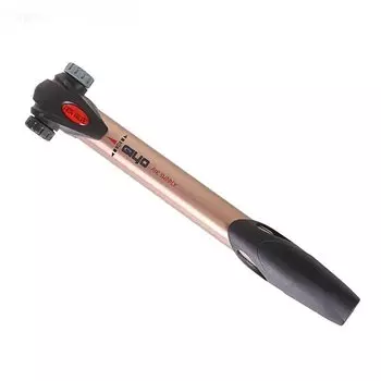 Насос велосипедный Giyo, портативный, авто/велониппель, алюминий, Bronze, GP-76T