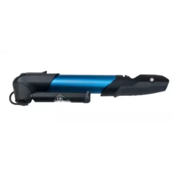 Насос велосипедный GIYO, с аналоговым манометром, складная Т-образная ручка, “авто/вело” ниппель, синий, GP961a-B