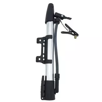 Насос велосипедный M-Wave, 100PSI/7 bar, пластиковый, с ножным упором, 5-470380